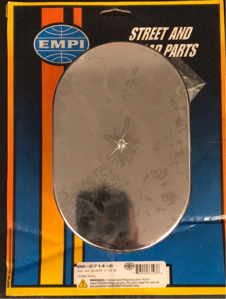 Air Cleaner w/ Gauze - Oval 3-1/2" | 00-8714-0