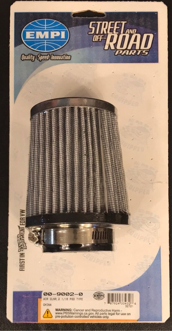 Air Cleaner - Pod-Style, 2-1/16" Neck | 00-9002-0