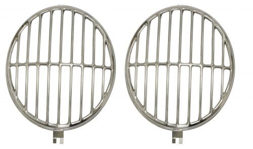 Stainless Steel Headlight Stone Guards - Pair | 18-1112-0